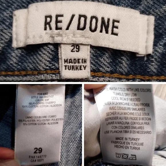 Re/Done Mid 70s High Rise Rigid Stovepipe Jeans - Picture 8 of 13